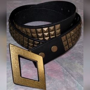 Bioworld Gold Studded Suicide Squad Belt & Buckle Harley DC.